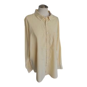 Pale Yellow Oxford Mens Luxury Collection 3xl